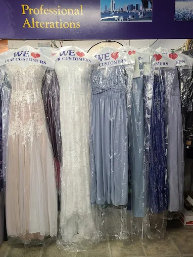 We clean formal garments